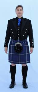 Eoin Winston Sports Prince Charlie Jacket Ethnic Style Metal <b>Silver</b> <b>Belt</b> <b>Buckle</b> for Scottish Kilt Traditional Highland Dress - Product Image 3