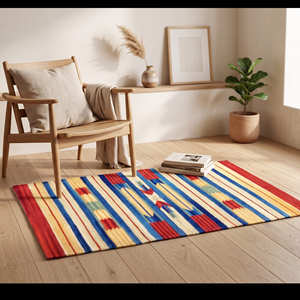 Alfombras Kilim Económicas para Dormitorio, Alfombra Kilim Grande de Algodón Ecológico para Interiores y Exteriores, Tapete de Yoga Kilim, Alfombra para Baño - Product Image 4