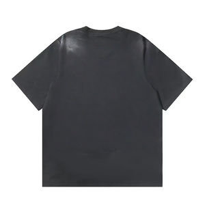 T-shirt surdimensionné personnalisé avec logo et motif, grande taille, style vintage, en coton épais délavé à l'acide pour hommes - Product Image 5