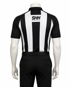 <span class=keywords><strong>Maglia</strong></span> da Arbitro a Righe Bianche e Nere per Uomo, <span class=keywords><strong>Manica</strong></span> Lunga, Colletto Polo, <span class=keywords><strong>Mezza</strong></span> Zip, Tasca sul Petto, Jersey Professionale per Arbitri di Calcio - Product Image 2