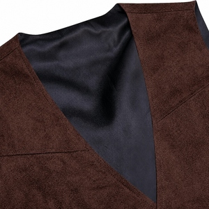 Custom Men's Western Cowboy <b>Fringe</b> Suede Leather Vest Vintage Tassel Biker <b>Waistcoat</b> Snap Button Casual Vest OEM - Product Image 5