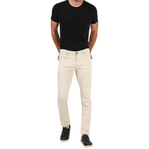 Jean classique coupe droite pour homme, bleu foncé, décontracté chic, en denim, coupe standard, respirant, pantalon masculin - Product Image 1