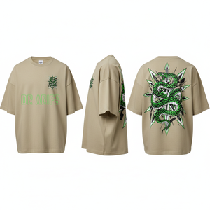 T-shirt unisexe ample à imprimé graphique personnalisé, style streetwear, en coton épais, décontracté, avec logo tendance sur le devant - Product Image 5