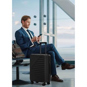 20\"/24\"/28\" 3-Pcs Set ABS Spinner Wheel Luggage Carry <b>Suitcase</b> with TSA Combination Lock <b>Big</b> Middle Size (Black) - Product Image 6