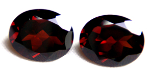 PDM Gems Supply – Paire de pierres précieuses en grenat de forme ovale, 10 carats, 2 pièces, pierres rouge foncé pour bagues, boucles d'oreilles et pendentifs - Product Image 4