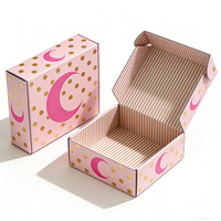 Boîtes d'expédition personnalisées pour produits de beauté et de soins personnels, écologiques, avec logo personnalisé, pelliculage mat, protection renforcée, en papier noir sur mesure