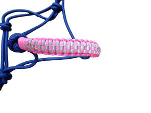 เชือกม้าสำหรับนักขี่ม้าสายรัดจมูกแบบสะท้อนแสงแบบพกพาดีไซน์แฟนซีหนา8มม. - Product Image 4