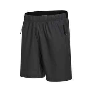 Shorts de sport pour homme à taille mi-haute, séchage rapide, en tissu Oxford respirant, avec devant tricoté et élastique, style Bermuda, pour le fitness et la course à pied - Product Image 3