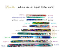 Varita Espiral de 16 cm con Líquido Brillante, Juguete Sensorial para Acrílico y Arena de Colores
