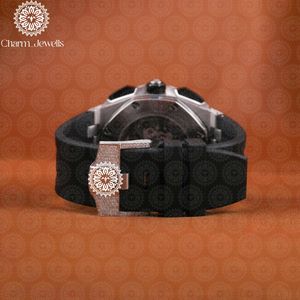 Charm_Jewells Luxury Men's Stainless Steel <b>Watch</b> <b>Case</b> Analog Dial Mechanical Movement Stainless Steel Band Sapphire Crystal 40mm - Product Image 4