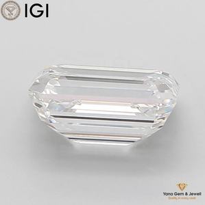 Diamante CVD Cultivado en Laboratorio, 4.00 Quilates, Claridad VVS1, Color E, Corte Esmeralda, Certificado IGI, Perfecto para Anillo de Lujo - Product Image 4