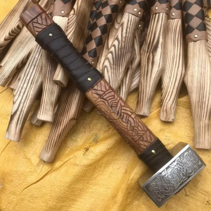 MS Enterprises Handcrafted Viking Hammer – <b>Engraved</b> Carbon Steel Machinist Hammer, Industrial Grade Steel Craft International - Product Image 3