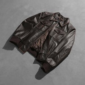 Blouson en Coton et Cuir Unisexe Tendance pour l'Hiver – Coupe Décontractée, Coupe-Vent, Imperméable, Grande Taille, Texturé, Col Montant, Noir – Vente en Gros - Product Image 6