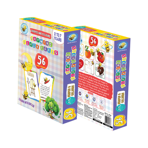 Tarjetas de Memoria de Plástico de Doble Cara de Biplob, 28 Tarjetas Educativas con Formas y Colores, con Imágenes y Rimas - Product Image 6