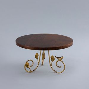 Soporte de Pastel de Lujo con Base de Metal Dorado y Diseño de Pájaro, Soporte de Exhibición de Postres para Decoración de Bodas - Product Image 1