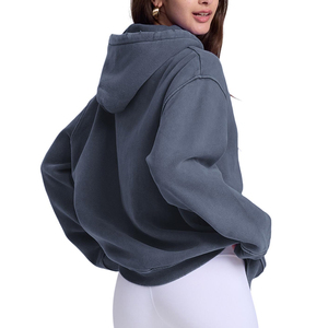 Sudaderas con Capucha de Manga Larga para Mujer, Estilo Moderno, Lavado Ácido, Buena Calidad, Tejidas, Estampadas y Bordadas - Product Image 2