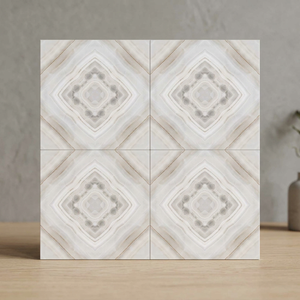Azulejos de Porcelana Brillante Calacatta Book Match de 600x600 mm, Aspecto de Mármol, Resistentes al Ácido, Antideslizantes, Diseño de Suelos Premium para Interiores - Product Image 4