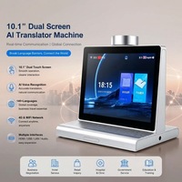 Traducteur vocal AI à double écran de 10,1 pouces, traducteur en temps réel pour les réunions d'affaires