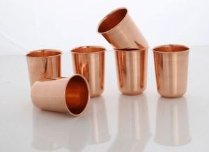 Ensemble cadeau de verres en cuivre, gobelets métalliques haut de gamme pour eau, jus, cocktails, durables, réutilisables, pour cuisine, bar, cadeau, vaisselle. - Product Image 4