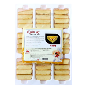 Wholesale Bulk Supply Factory Direct Sale Tart OEM/ODM Service HALAL Bakery Dessert Frozen Baked Egg Tart Shell YA03 468G <b>Sweet</b> - Product Image 1