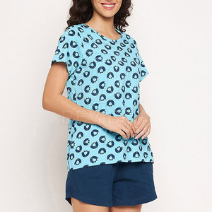 Nouveauté, ensembles de shorts pour femmes en deux pièces, couleur personnalisée, décontractés, solides, en coton/polyester durable, respirants, de haute qualité - Product Image 3