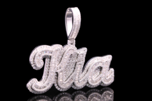 Custom the Ice Legacy Iced Diamond Hiphop Unisex <b>Angel</b> Wings Pendant - Product Image 2