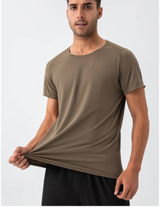 T-shirts en gros, t-shirts unis vierges, impression sérigraphique personnalisée, logo numérique, t-shirts en polyester et coton de marque, tailles plus - Product Image 3