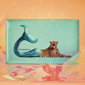 จานเสิร์ฟทรงสี่เหลี่ยมผืนผ้าเคลือบโลหะทันสมัย ความต้องการสูง ใช้งานได้หลากหลาย แขวนได้ เคลื่อนย้ายได้ ปลอดภัยสำหรับเครื่องล้างจาน เป็นมิตรกับสิ่งแวดล้อม ปราศจากสาร BPA - Product Image 2