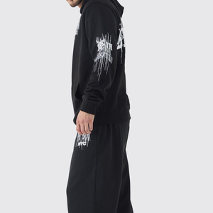 Nuevo Chándal Deportivo para Hombre, 100% Algodón, de Alta Calidad, Forro Polar Grueso, Holgado, Personalizado, Estilo Urbano - Product Image 3