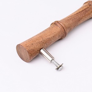 Tirador cilíndrico de madera para muebles tradicionales, pomo duradero para cajones, herrajes para puertas de cocina y armarios - Product Image 4