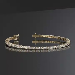 Pulsera de eslabones de moissanita brillante estilo hip-hop en plata 925 con elegantes detalles de cadena para regalos de moda y uso diario - Product Image 6
