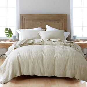 Parures de lit 100 % lin français pur, 3 pièces, housses de couette tissées, ensembles de housses de couette de luxe - Product Image 5