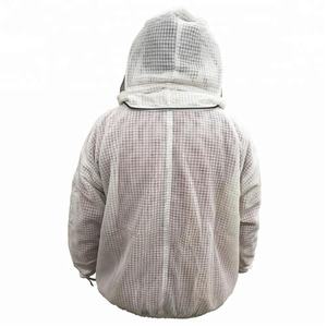 High Quality 3 Layer Ventilated Comfortable Beekeepers Safety <b>Jacket</b> Protective Design in <b>White</b> Color Unisex - Product Image 1