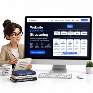 Structurement du contenu web pour les entreprises avec des pages claires, optimisation SEO, confiance des acheteurs, présence compatible IA pour Mac OS - Product Image 1