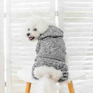 Dog Hoodies 100% Cotton Fleece Windproof Eco-Friendly Reflective Strips Warm Autumn Pet Apparel - Product Image 4