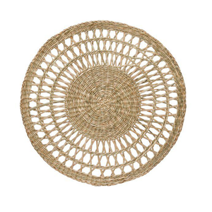 Quality Seagrass Place <b>Mats</b> <b>Round</b> Hand-Woven Wicker <b>Table</b> <b>Mats</b> Natural Straw Chargers for Professional Decor - Product Image 2