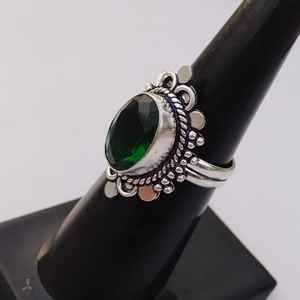 Beautiful Green Tourmaline <b>Ring</b> 925 Sterling Silver Handmade Jewelry Gift For Women Birthday Luxury Elegant - Product Image 2