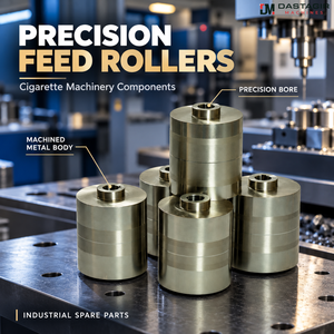 Rouleaux d'alimentation métalliques personnalisés pour machines à cigarettes |   Cylindres usinés avec précision et alésage pour applications industrielles OEM - Product Image 4