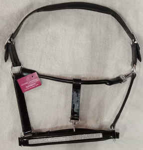 Calidad elegante Adams International acolchado de cuero caballo Halter con detalle de cristal al por mayor del fabricante - Product Image 2