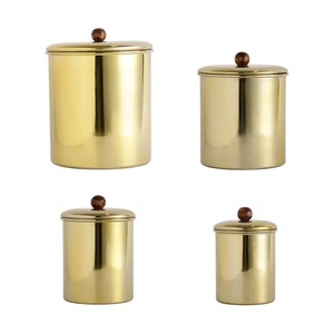 Curio Craft Metal Cylinder Food <b>Storage</b> <b>Containers</b> Lids Airtight Freshness Preservation <b>Stackable</b> Vintage Design Handcrafted - Product Image 3