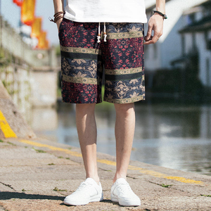 Pantalones Cortos Casuales para Hombre, Cintura Media, con Cordón Ajustable, Diseño Floral, 100% Poliéster, Alta Calidad, SS22 Essentials, Gran Venta 2026 - Product Image 3