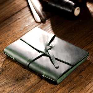 Funda de Cuaderno Plegable de Cuero Genuino de Lujo con Logotipo Personalizado, Recargable, con Protección, Modelo NBC-0068, Regalo Promocional - Product Image 5