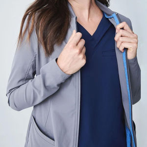 scrub jacket warm up jacket medical uniform hospital workwear <b>doctor</b> uniform nurse jacket healthcare apparel medical - Product Image 6