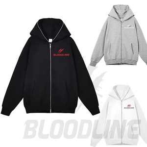 เสื้อฮู้ดสีขาวแบบยูนิเซ็กซ์ ทรงปกติ ผ้าฝ้ายฟลีซ 100% เนื้อผ้าเรียบง่าย สวมใส่สบายในฤดูหนาว ระบายอากาศได้ดี แห้งเร็ว สไตล์ฮิปฮอป - Product Image 3