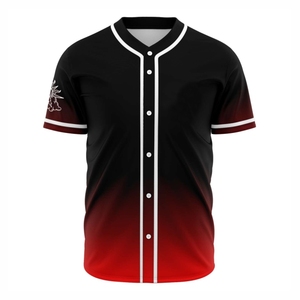 Camiseta de Béisbol Sublimada de Malla Transpirable, Uniforme de Equipo Personalizado, Cierre Completo con Botones, Ropa Deportiva Ligera para Entrenamiento - Product Image 1