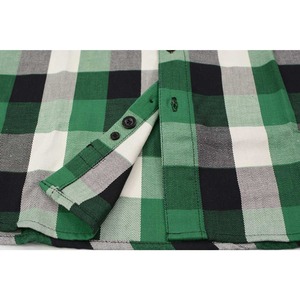Chemise en flanelle à carreaux verts premium pour homme, chemise classique à carreaux Buffalo, manches longues, boutonnée, décontractée, streetwear, avec deux poches - Product Image 6
