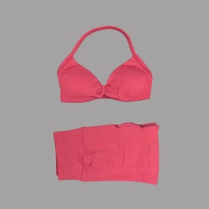Conjunto Deportivo Ecológico Ligero de 2 Piezas para Mujer, Top Halter de Yoga, Pantalones Cortos de Cintura Alta con Efecto Scrunch, Transpirables y Elásticos para Gimnasio y Pilates - Product Image 1