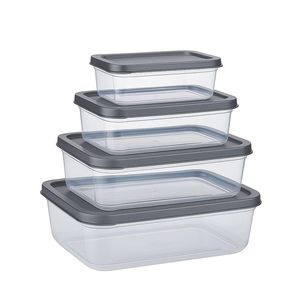 Cajas de Plástico Pequeñas para Almacenamiento con Tapa - Artículos para Pooja y Oficina, Ropa y Pañales de Bebé, Cajas Transparentes para Organizar |   Negro - Product Image 3