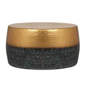 Meubles de salon de luxe très vendus, revêtement doré, couleur or, design moderne, table basse en métal. - Product Image 3