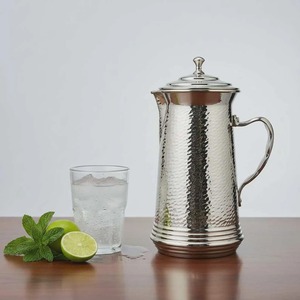 Carafe à eau en métal de qualité supérieure avec couvercle, carafe à boissons en acier inoxydable pour cuisine, hôtel, restaurant et hôtellerie - Product Image 6